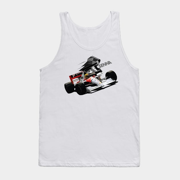 Ayrton Senna Low Poly Tank Top by pxl_g